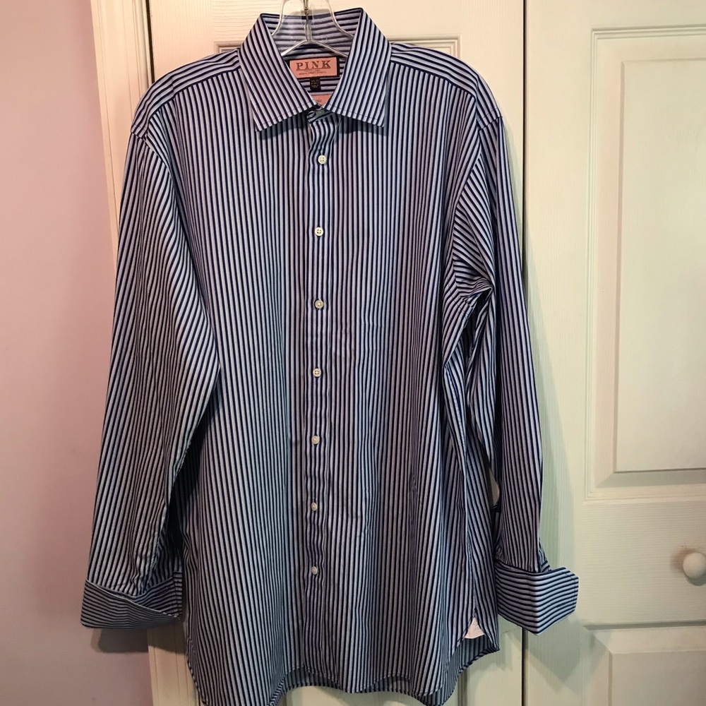 Thomas Pink Mens Button Down 16 1/2” - Picture 1 of 7